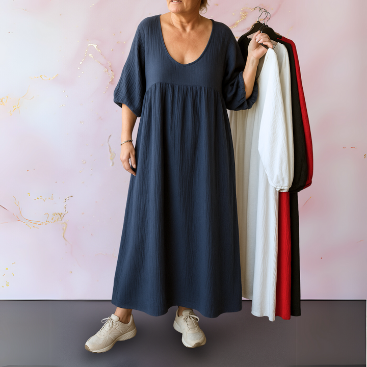 BB - Valerie™ | Plain dress with V-neck