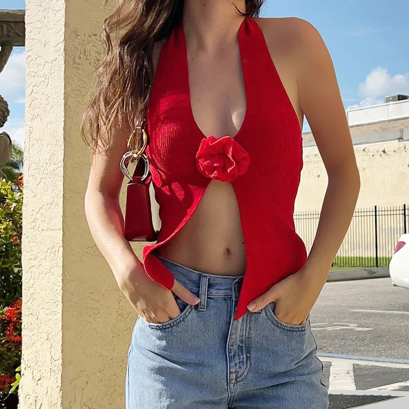 Emiliani | Rose Knopf Sexy Shirt