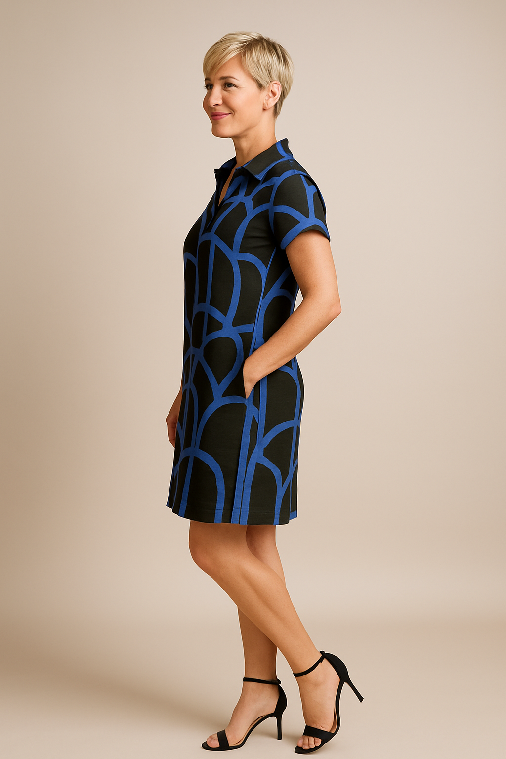 BB | DRESS WITH SHORT SLEEVES