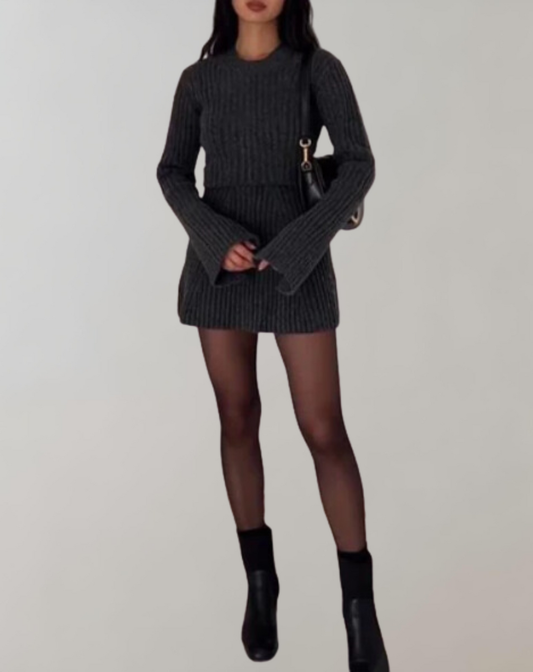 Nelia™ Bell Sleeve Sweater with Slit