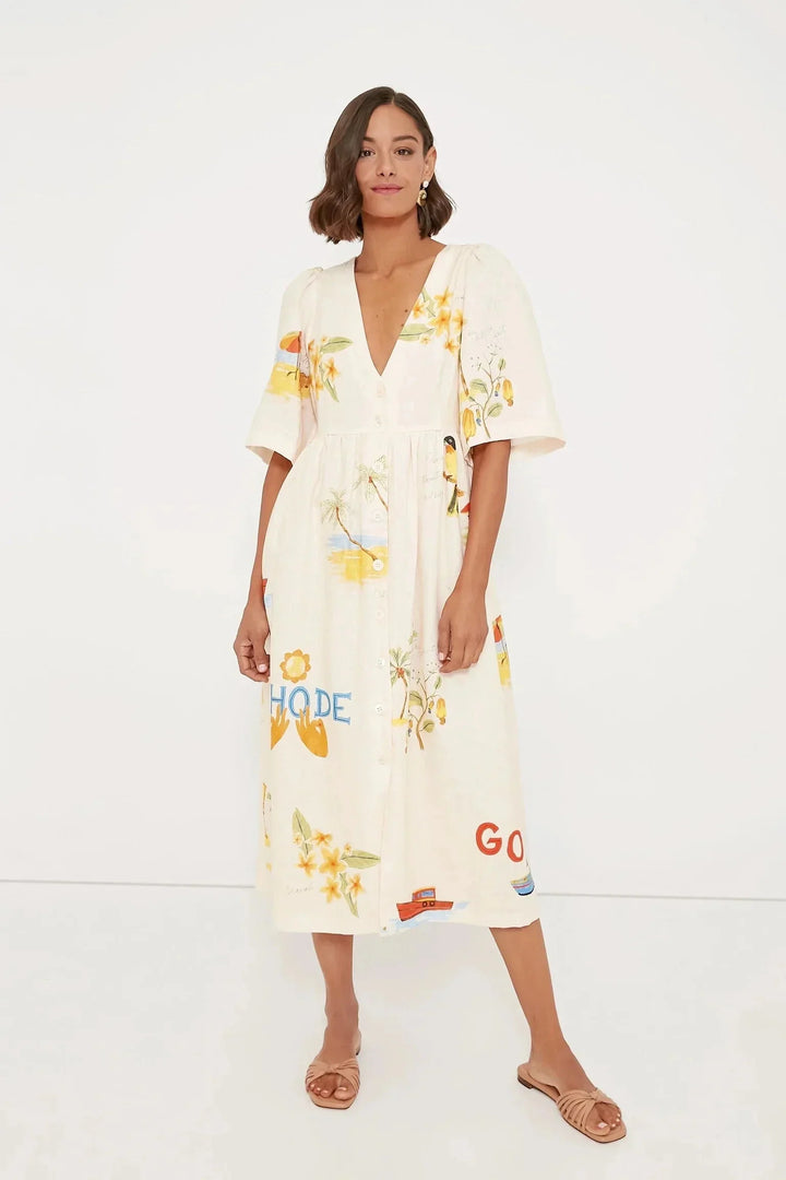 BB™ | Linen Midi Dress