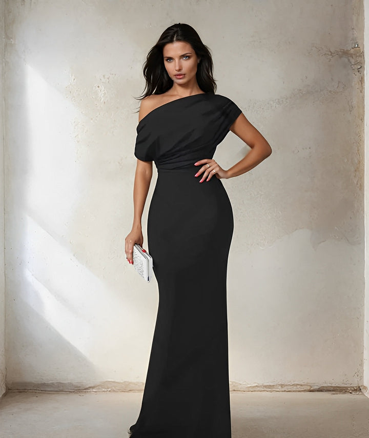BB - Sleeveless Off Shoulder Bodycon Maxi Formal Dress