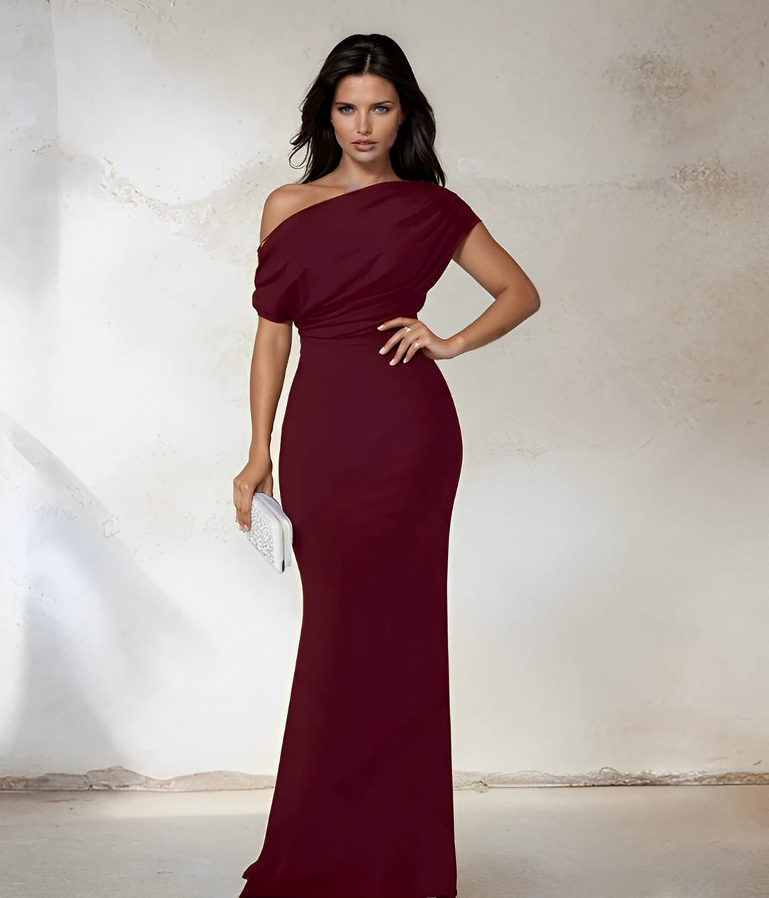 BB - Sleeveless Off Shoulder Bodycon Maxi Formal Dress