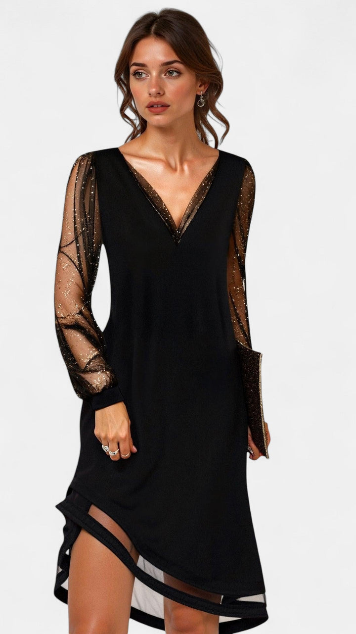 Edmonton Essence™ | V-Neck Evening Dress