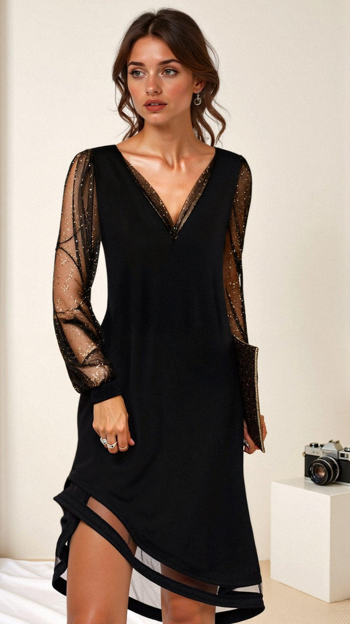 Edmonton Essence™ | V-Neck Evening Dress