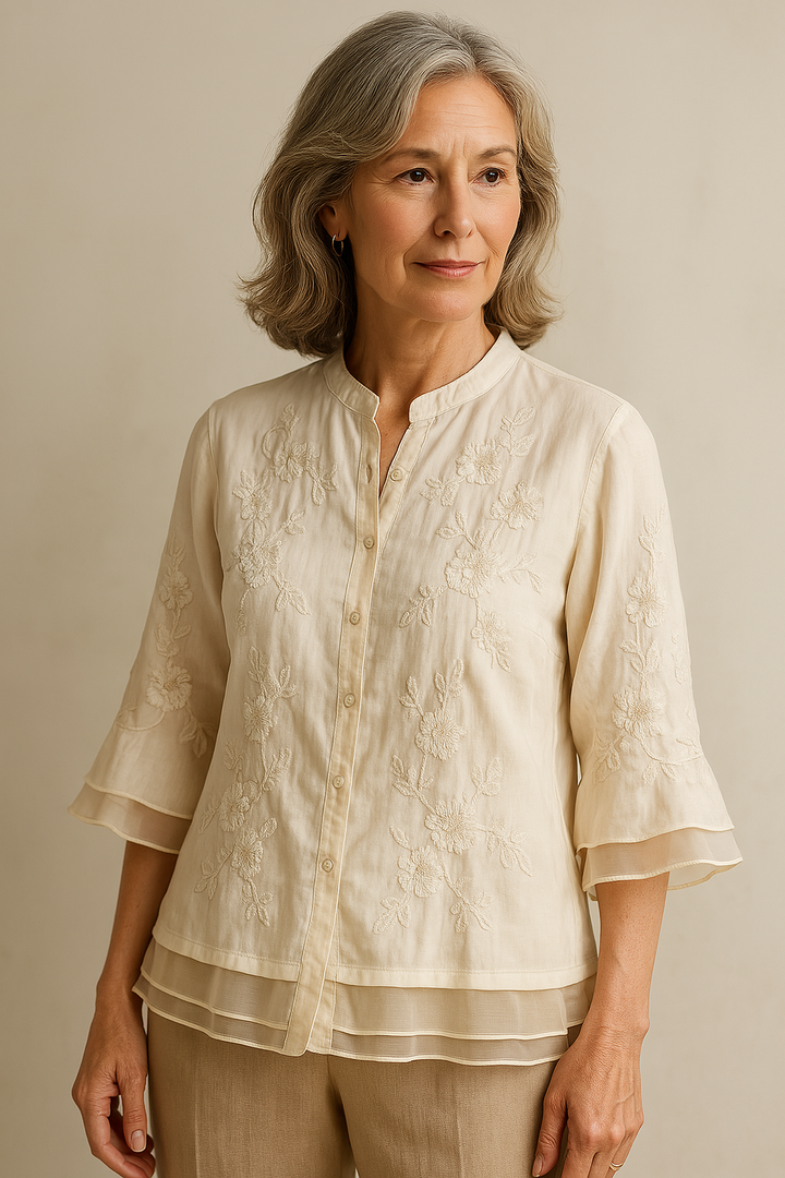 BB™ |  Embroidered Blouse – Soft, Stylish & Perfect for Spring Days”