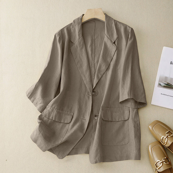 Laurienne™ | Breezy Linen Blazer