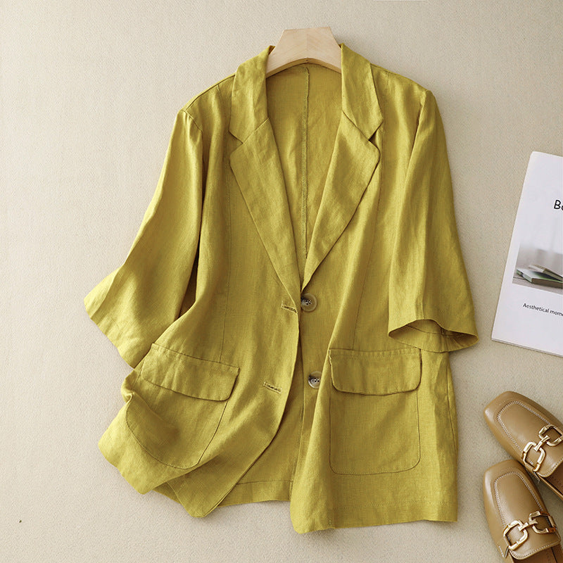 Laurienne™ | Breezy Linen Blazer