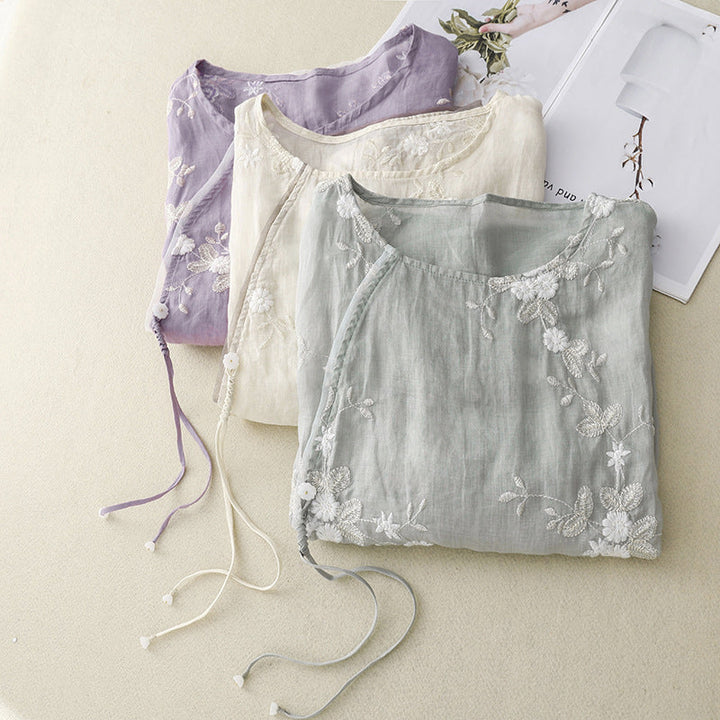 Laurienne™ | Elegant Embroidered Top
