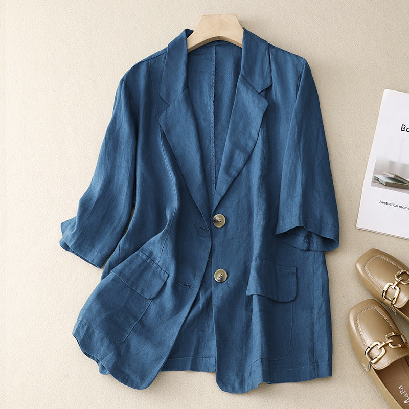 Laurienne™ | Breezy Linen Blazer