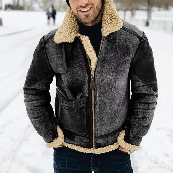 Evan - Men's Faux Fur Coat