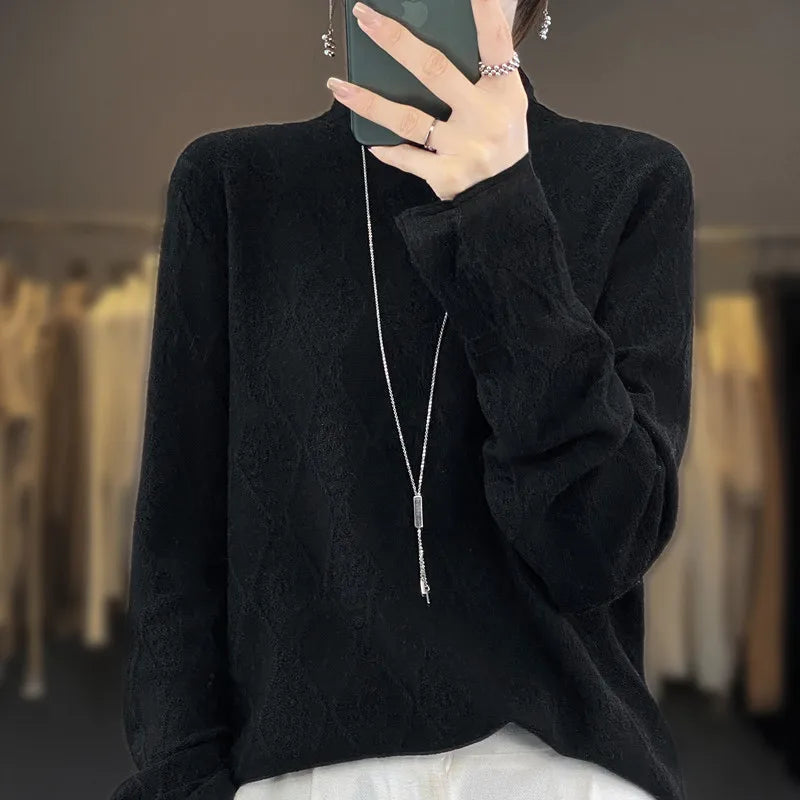 Roda | Cashmere Sweater with Check Pattern