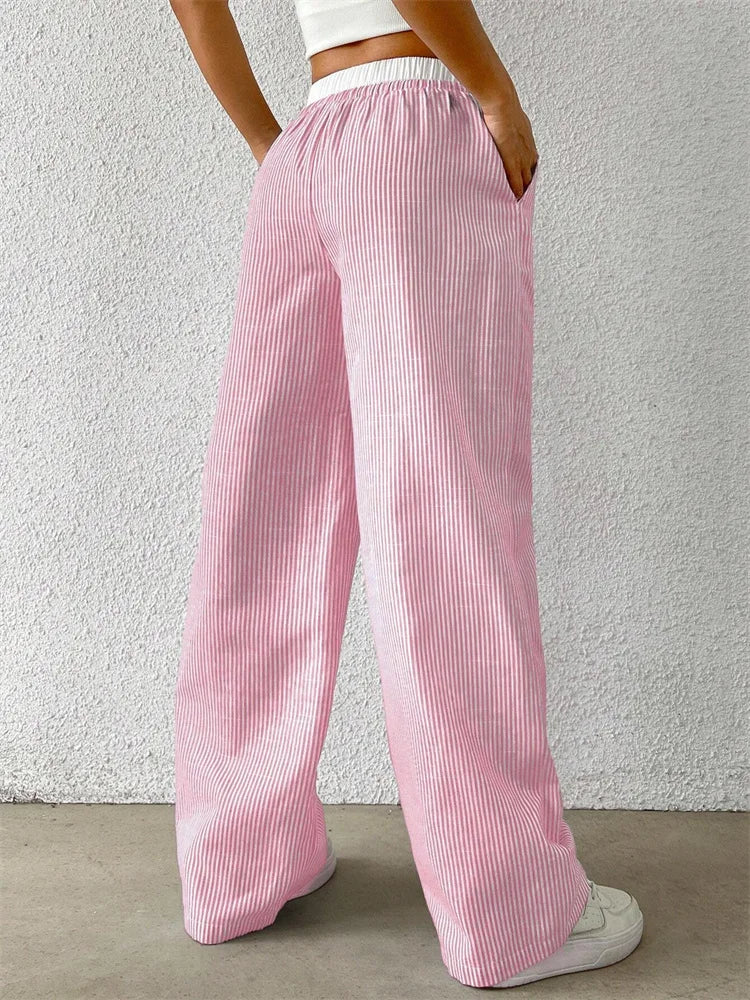 BB | Elegant  Spring Striped Trousers – Flattering Fit & Luxe Comfort