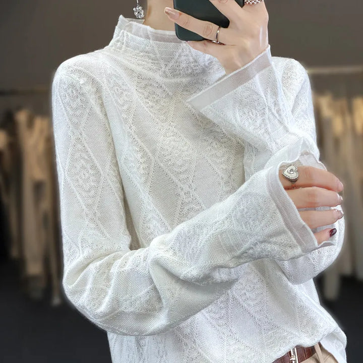 Roda | Cashmere Sweater with Check Pattern