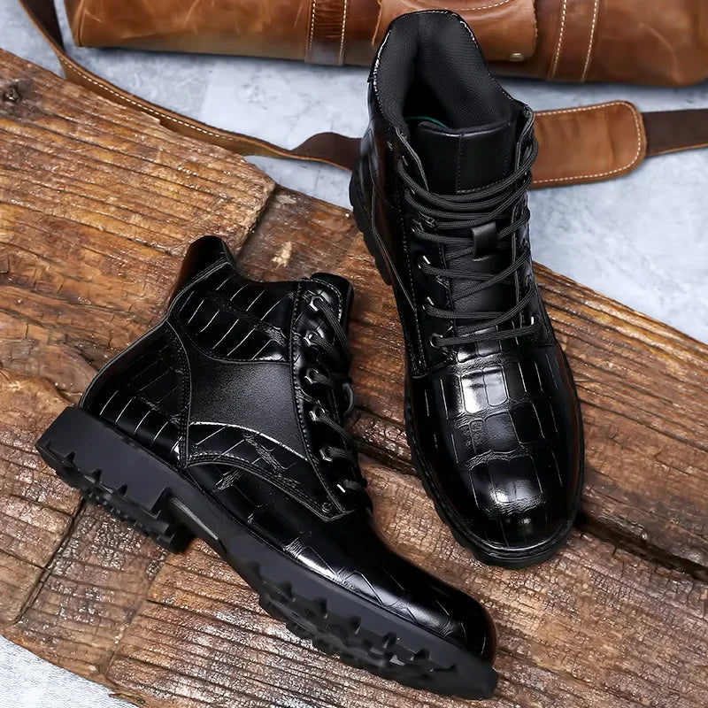 Rendell™ | Genuine Crocodile Leather Boots