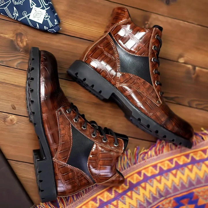 Rendell™ | Genuine Crocodile Leather Boots