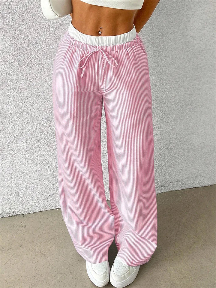 BB | Elegant  Spring Striped Trousers – Flattering Fit & Luxe Comfort