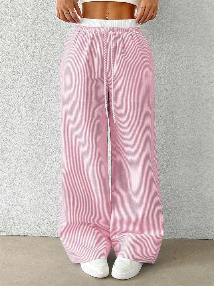 BB | Elegant  Spring Striped Trousers – Flattering Fit & Luxe Comfort