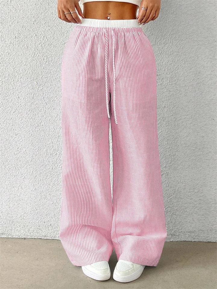 BB | Elegant  Spring Striped Trousers – Flattering Fit & Luxe Comfort