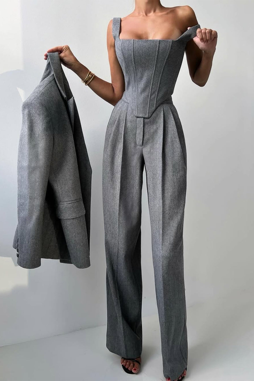 BB™ | Double Breasted Blazer Three-Piece Set