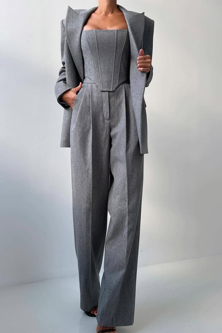 BB™ | Double Breasted Blazer Three-Piece Set