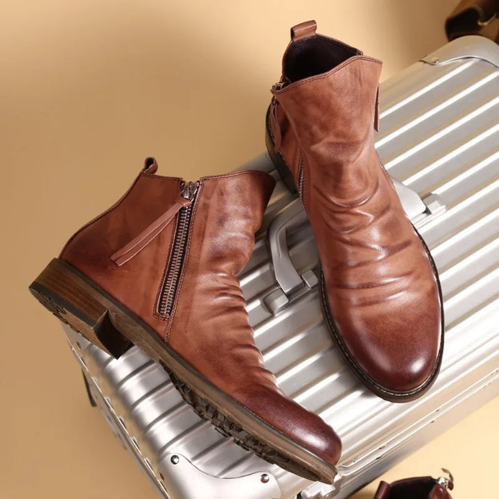 Owens™ | Classic Leather Chelsea Boots
