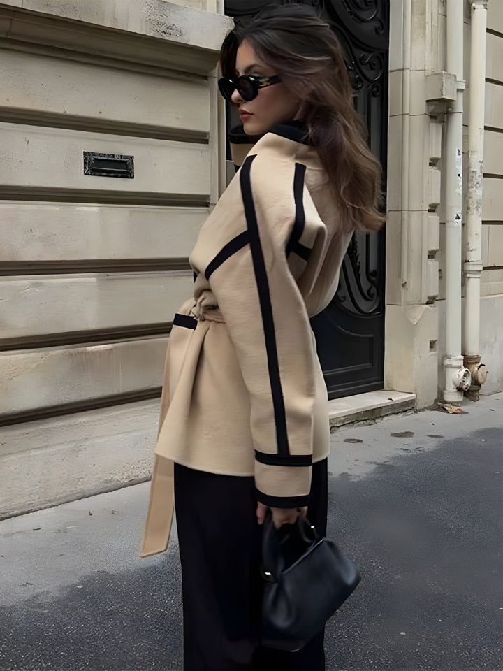 BB™ | Striped Wool Coat