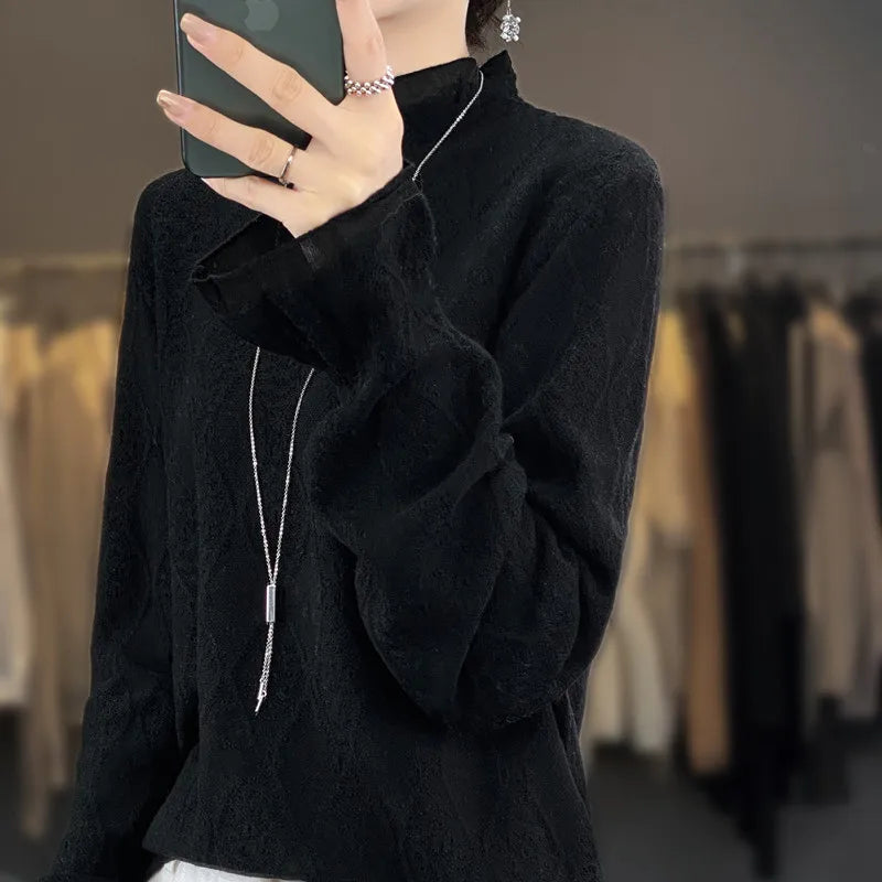 Roda | Cashmere Sweater with Check Pattern