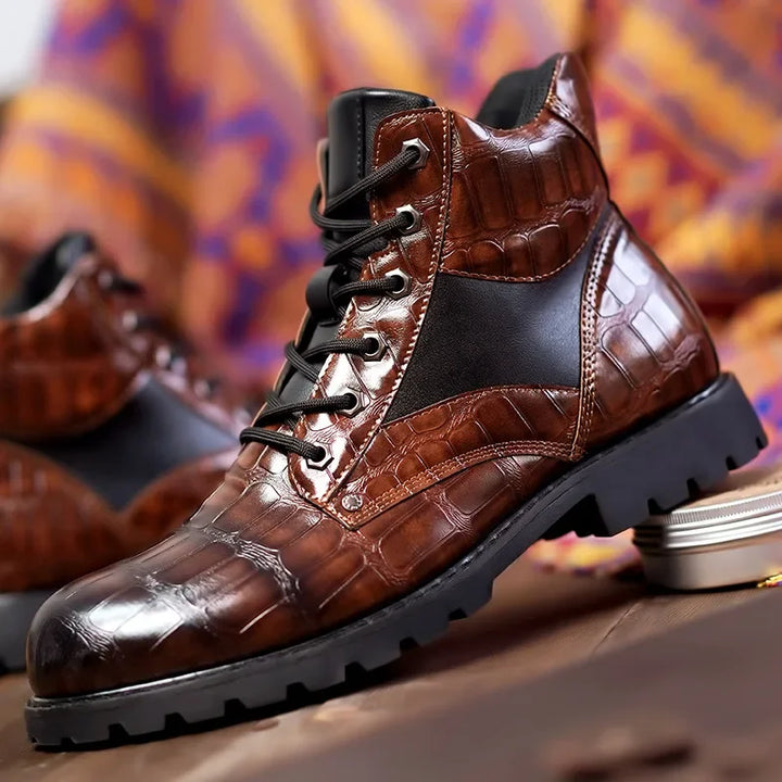 Rendell™ | Genuine Crocodile Leather Boots