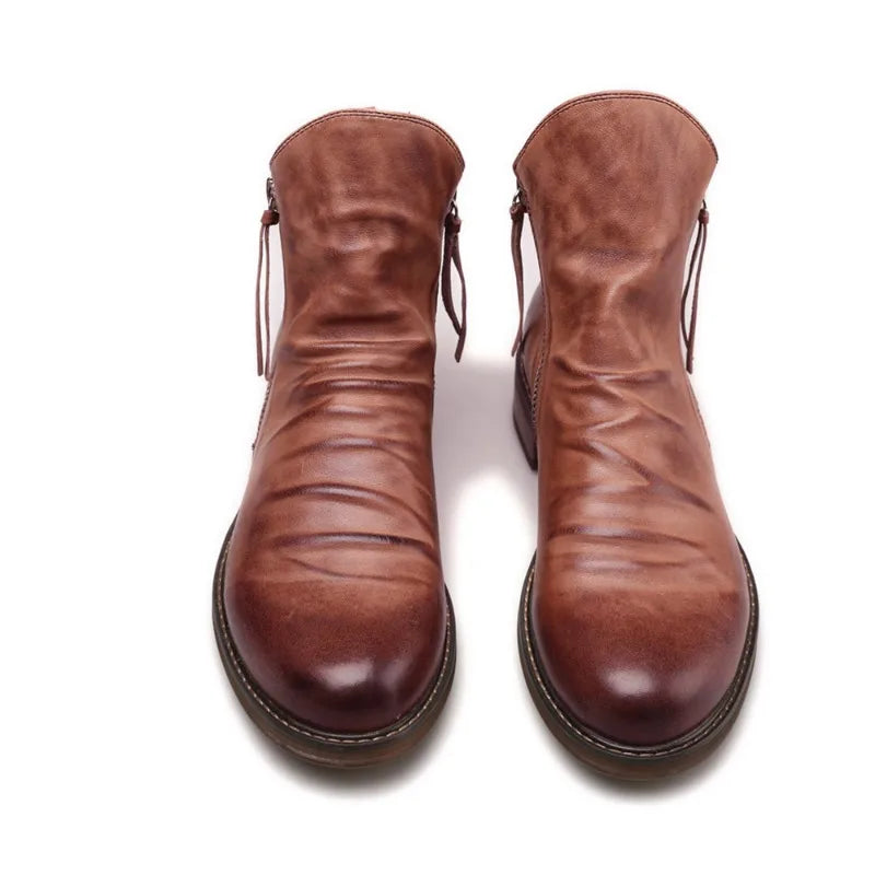 Owens™ | Classic Leather Chelsea Boots