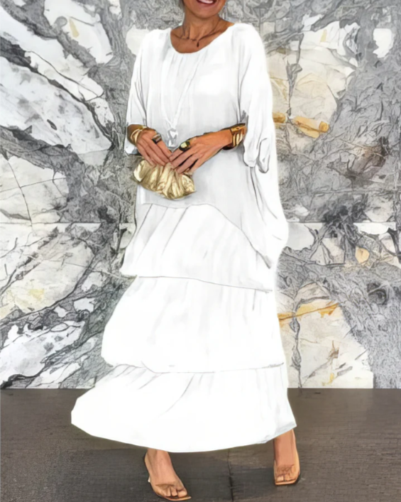 BB | Loose Fit Round Neck Maxi Dress