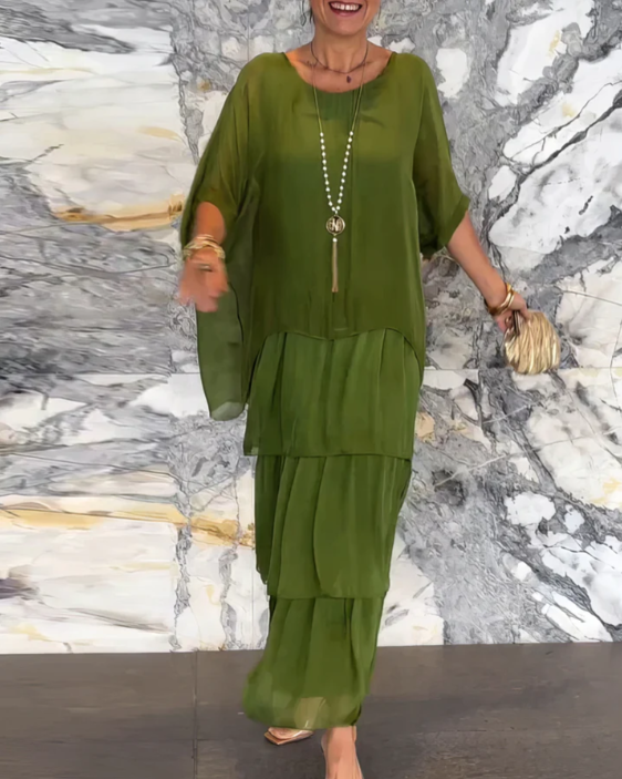 BB | Loose Fit Round Neck Maxi Dress