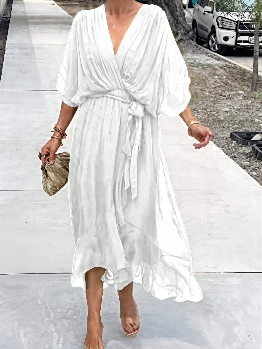 BB™ | Chiffon Dress with V-Neck