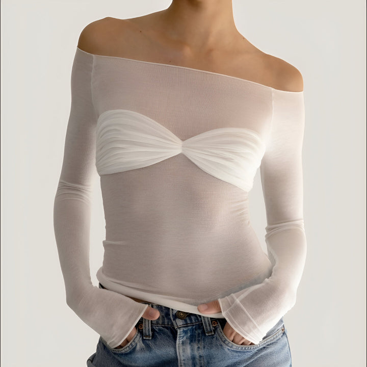 Irma | Top with Cut-Out Shoulders